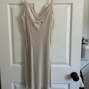 Zara Strapless Cream Dress